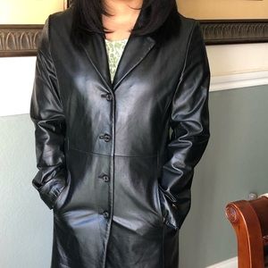 Black Leather Coat